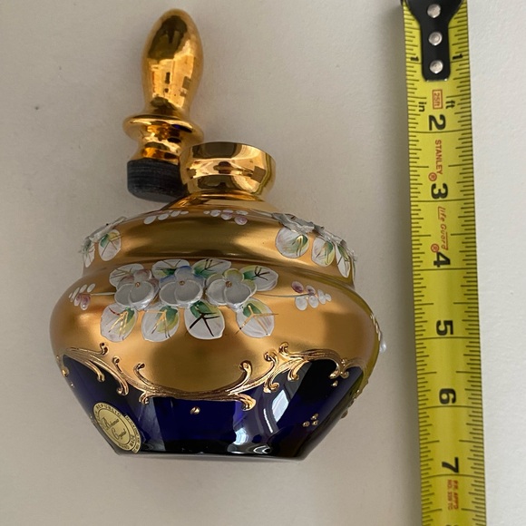 NWB Parfume Bottle Blue High Enamel - Picture 4 of 12